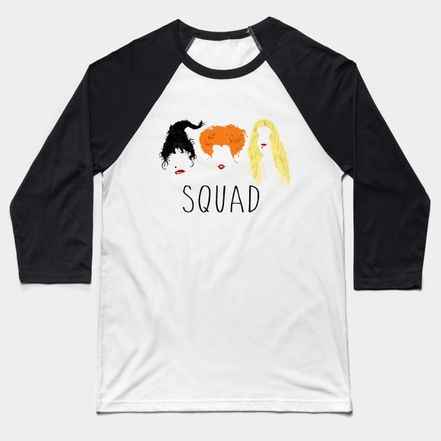 Hocus Squad! Baseball T-Shirt by spooniespecies